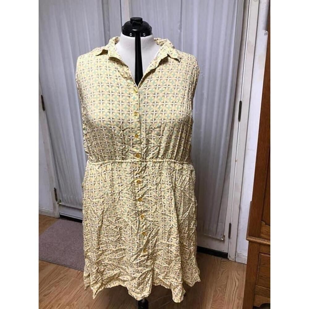 Ava Viv size 2x yellow summer dress